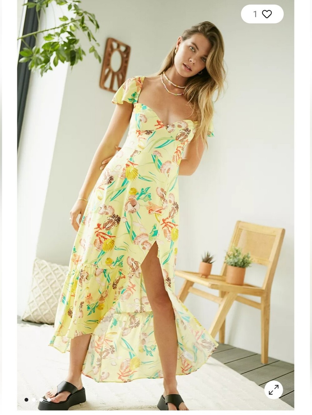 Urban Outfitters Siren Strappy Back Midi Abito Nwt Size Large